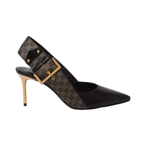 Ruby 75Mm Monogram-Jacquard Slingback Pumps