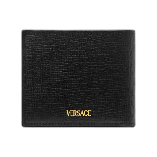 Logo-Lettering Bi-Fold Wallet