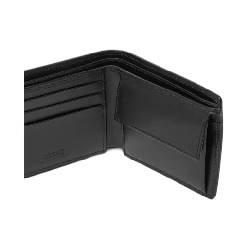 Logo-Lettering Bi-Fold Wallet
