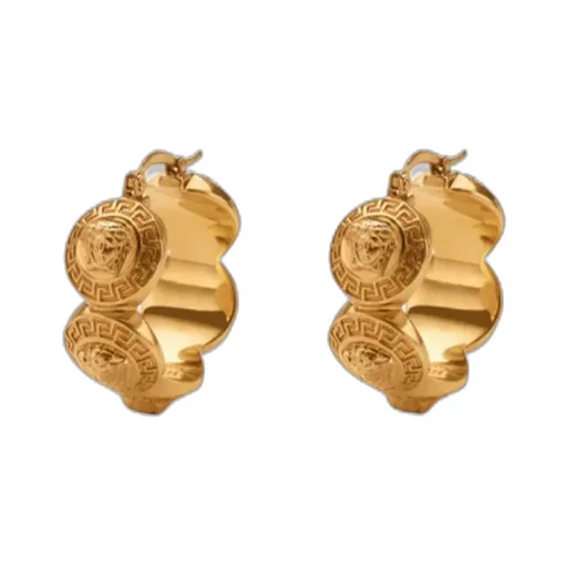 Tribute Medusa Hoop Earrings