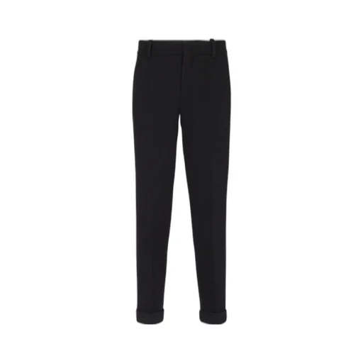 Crepe Straight-Cut Trousers