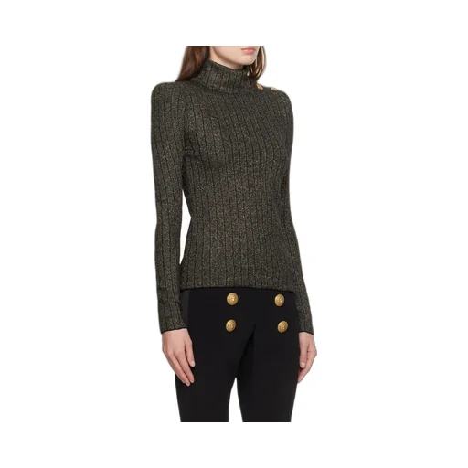 Rib-Knit Long-Sleeved Jumper