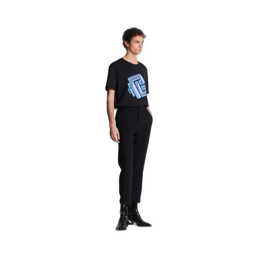 Crepe Straight-Cut Trousers