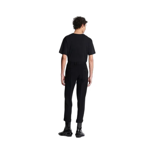 Crepe Straight-Cut Trousers