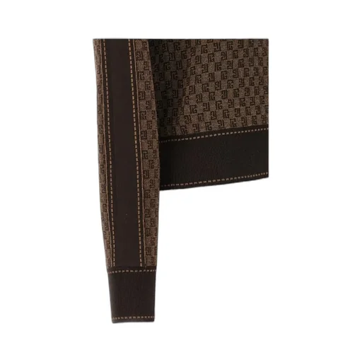 Monogram Jacquard Hooded Sweater