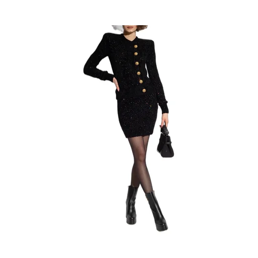 Sequin Embellished Pencil Skirt