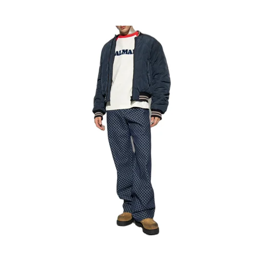 Flocked Logo Crewneck T-Shirt