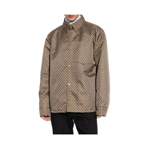 Monogrammed Buttoned Jacket