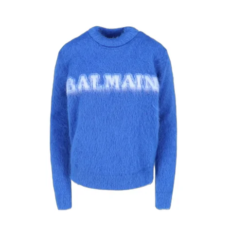 Logo Jacquard Crewneck Knitted Jumper