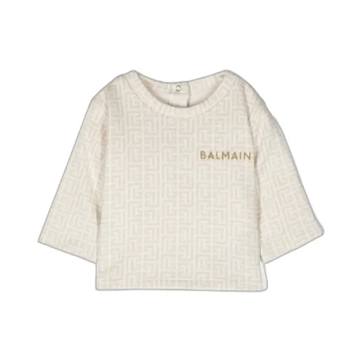 Monogram-Pattern Cotton Sweatshirt