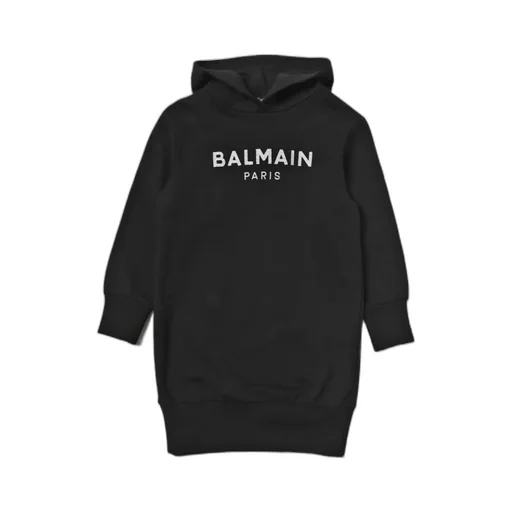 Logo Embroidery Hooded Dress
