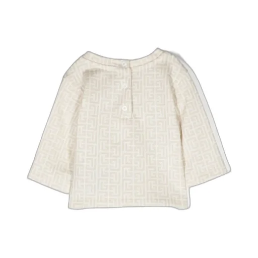 Monogram-Pattern Cotton Sweatshirt