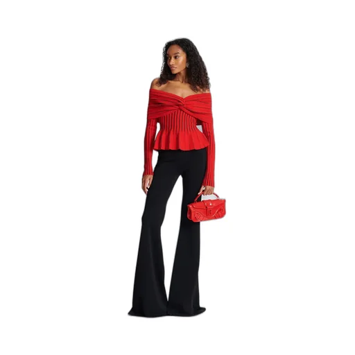 Knotted Off-The-Shoulder Top