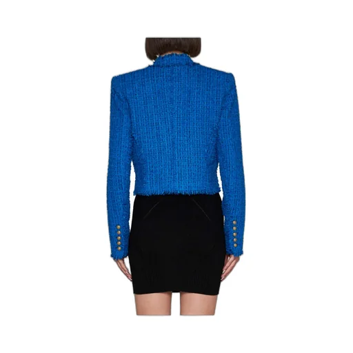 Double-Breasted Cropped Jacket