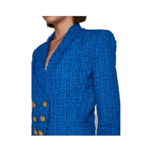 Double-Breasted Cropped Jacket