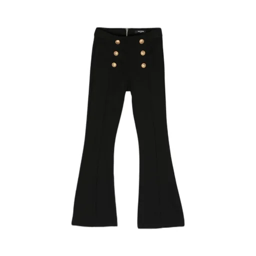 Mid Rise Flared Trousers