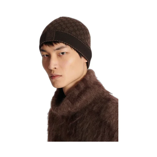 Monogrammed Jacquard Beanie