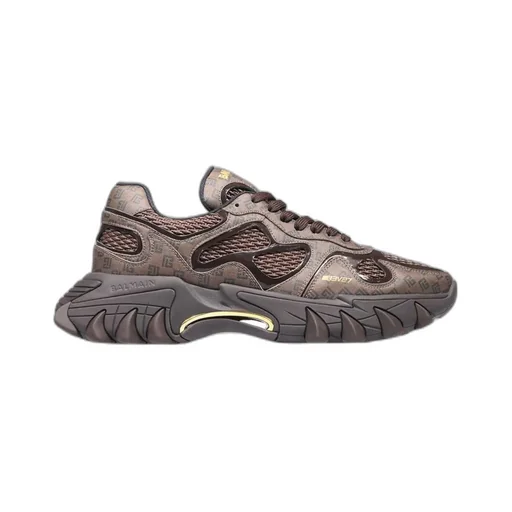 B-East Monogram-Print Panelled Sneakers