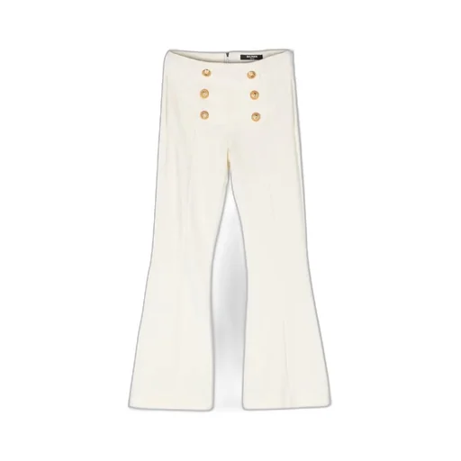 Mid Rise Flared Trousers