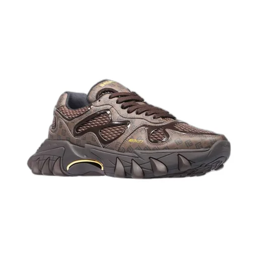 B-East Monogram-Print Panelled Sneakers