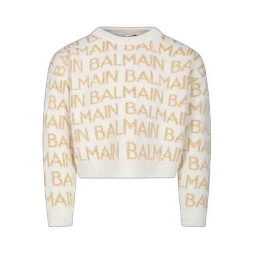 Logo-Intarsia Crewneck Jumper