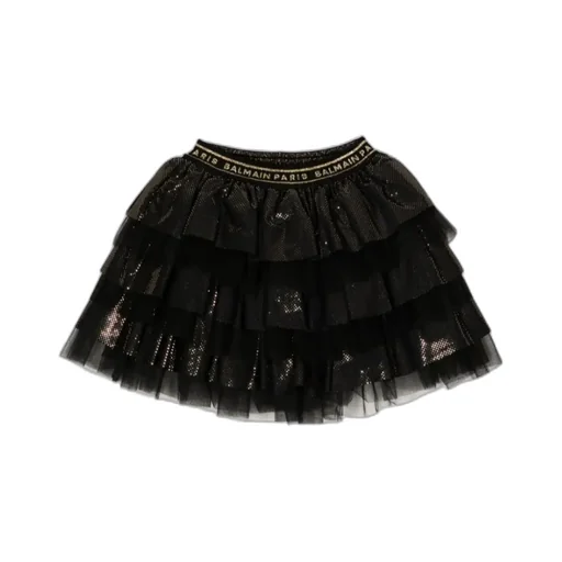 Glitter Detailed Tiered Tutu Skirt