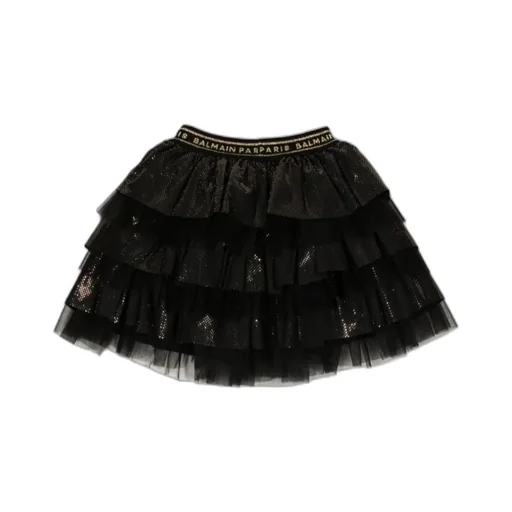 Glitter Detailed Tiered Tutu Skirt