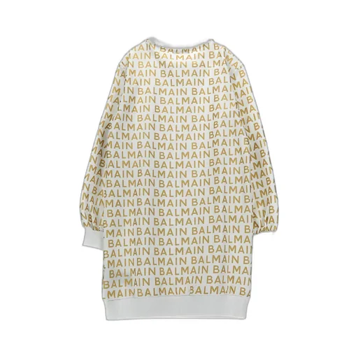 Logo-Printed Crewneck Sweatshirt Dress