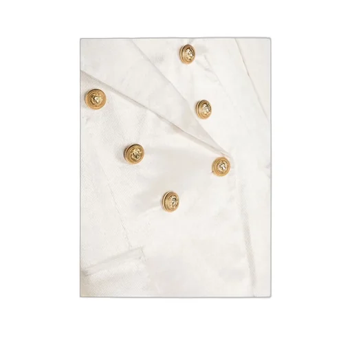 Double-Breasted Corduroy Blazer
