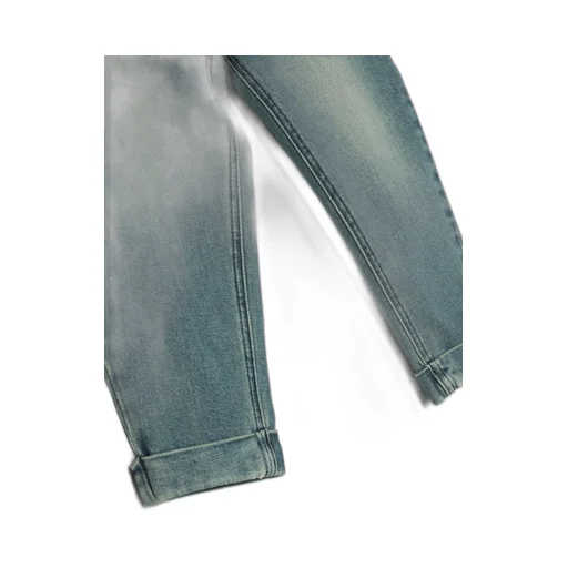 Logo-Patch Pleat-Detailed Jeans
