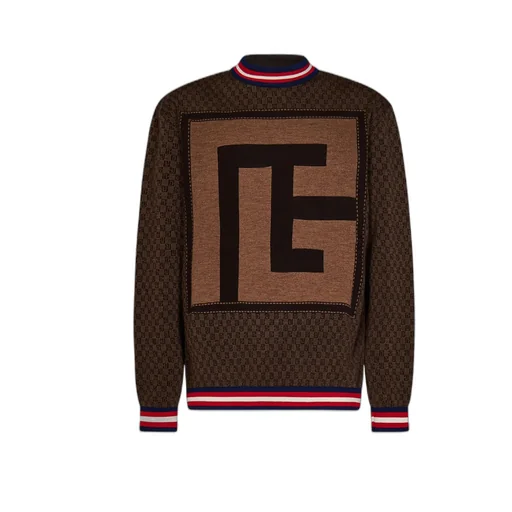 Knit Jumper With Mini Monogram