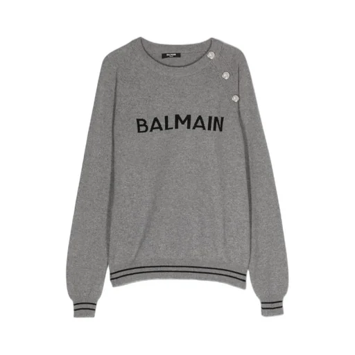 Intarsia-Knit Logo Jumper