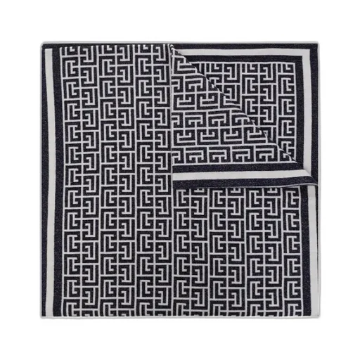 Monogram-Pattern Wool-Blend Scarf
