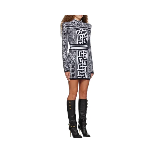 Monogram Knitted Mini Dress