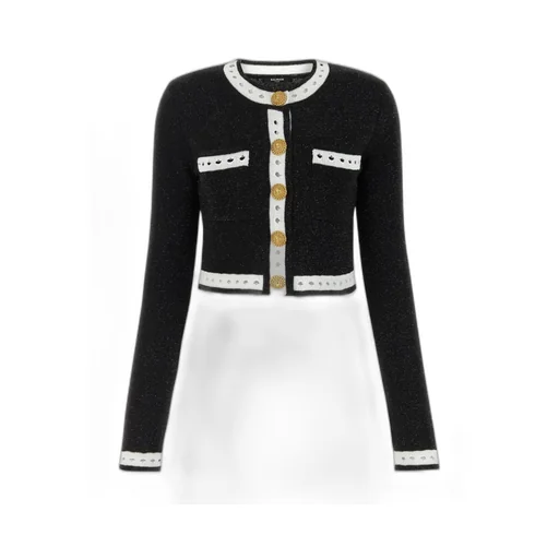 Long-Sleeve Button-Fastening Cardigan