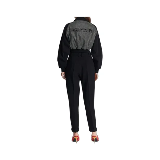 High-Rise Tapered Trousers