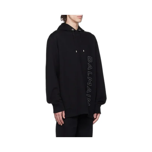 Logo Embossed Drawstring Hoodie