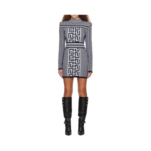 Monogram Knitted Mini Dress