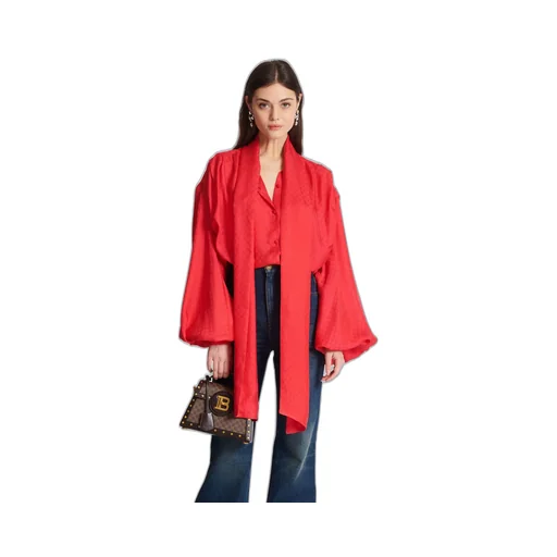 Monogram-Jacquard Button-Up Shirt