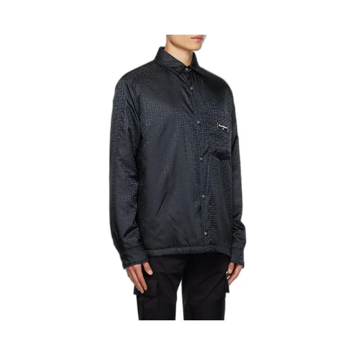 Logo Monogrammed Button-Up Shirt