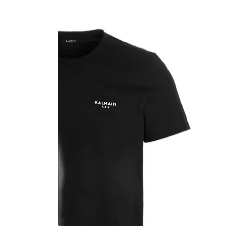 Flocked Logo Crewneck T-Shirt