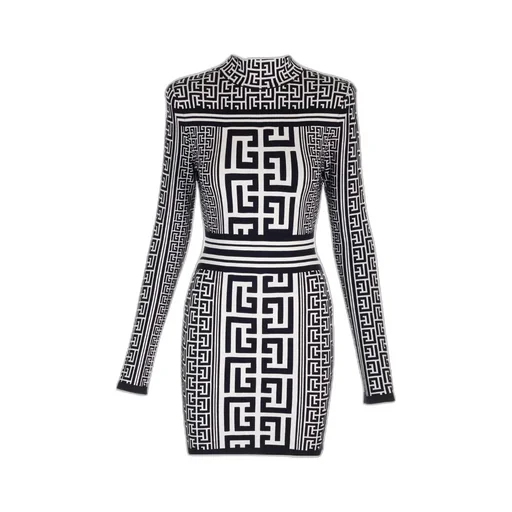 Monogram Knitted Mini Dress