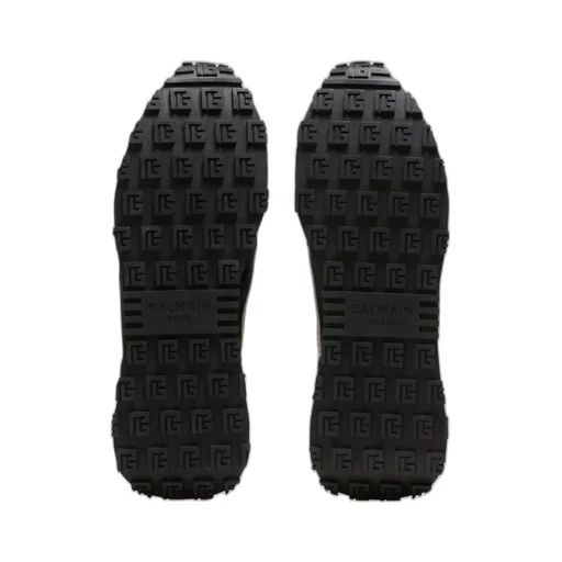 Racer Monogrammed Nylon And Leather Trainers
