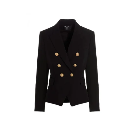 Button Embellished Tailored Blazer
