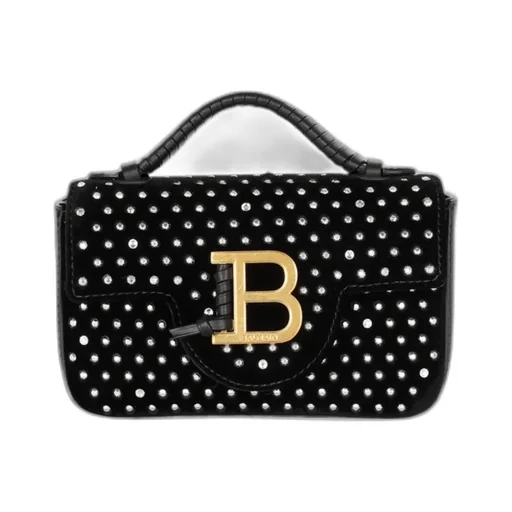 B-Buzz Mini Velvet And Crystal Bag