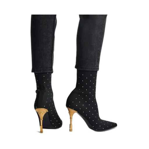 Moneta Embellished Heeled Ankle Boots