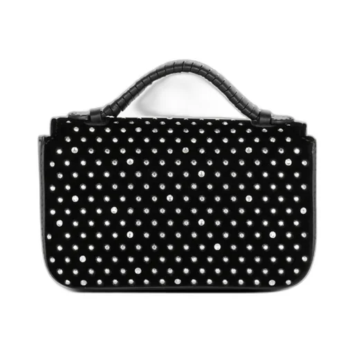 B-Buzz Mini Velvet And Crystal Bag
