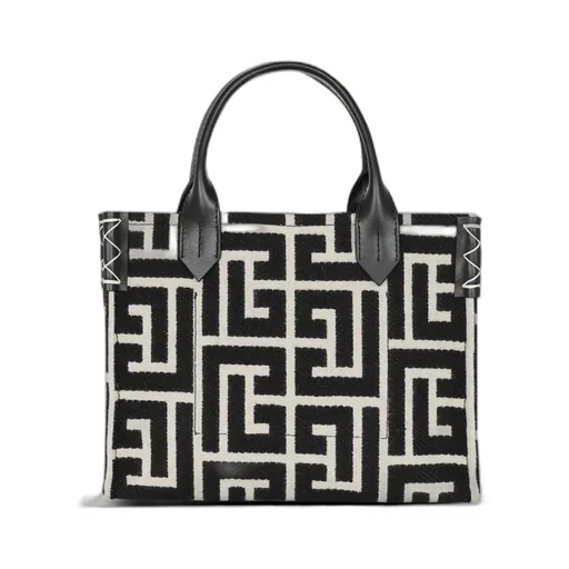 B Army Monogram Jacquard Small Tote Bag
