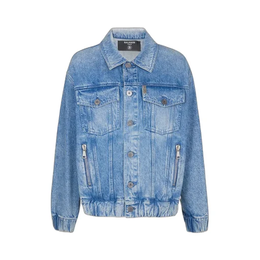70S Buttoned Long-Sleeve Denim Jacket