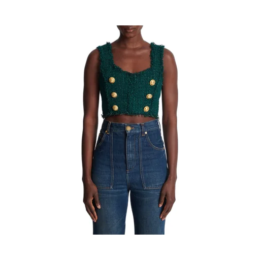Tweed Crop Top